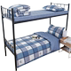 Warm pure cotton 3 simple stripes plaid