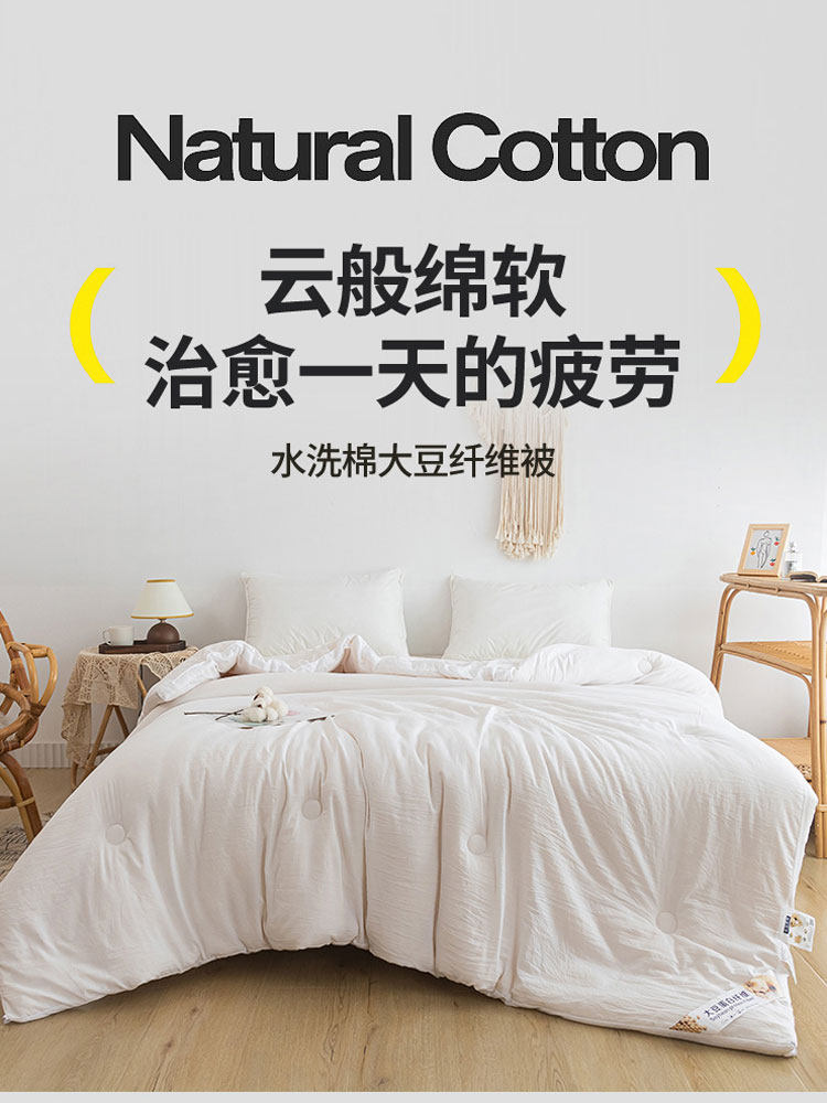 Thickened Quilt Core for Warmth, Hotel White Summer Air-Conditioned Quilt, Single Student Dormitory Spring and Autumn Quilt, Suitable for All Seasons