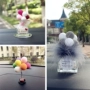 Xe cung cấp sáng tạo đà điểu tóc bóng bay xe trang sức đồ trang trí xe nước hoa xe dễ thương trang trí phụ nữ cao cấp phụ kiện trang trí ô tô