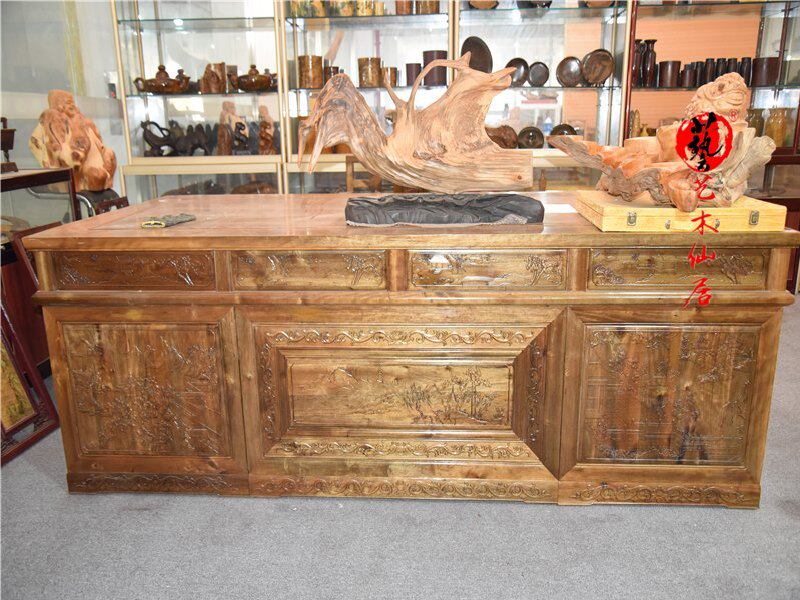 Jin Si Nanmu desk Log desk desk Big desk Boss desk Zhen Nan desk desk