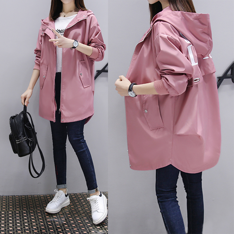 Hong Kong 2021 spring and autumn new Korean version loose large size student baseball uniform medium long casual windbreaker women's coat