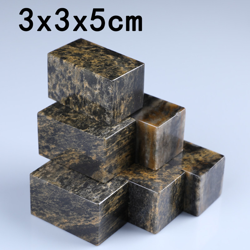 3x5 gold stone seal engraving Qingtian Dink stone seal material seal material beginners practice Zhangding to make Tibetan calligraphy and calligraphy and calligraphy seal