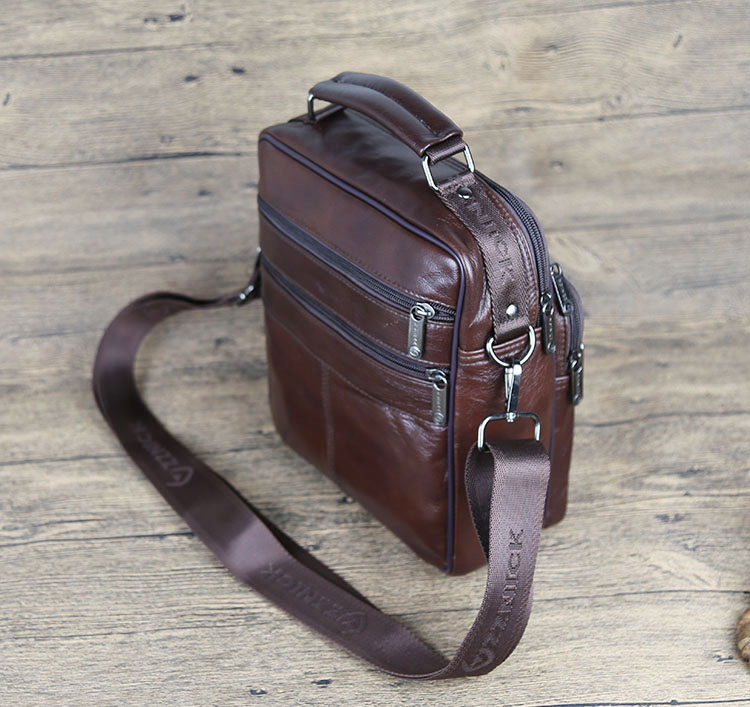 Túi da nam túi xách nam kinh doanh ba lô da mặt cắt ngang túi xách nam túi xách cặp balo michael kors