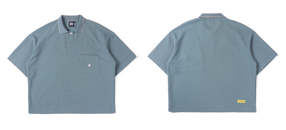 DAKYAM 2018S / S LooseFit Polo TEE phiên bản rời POLO áo thun ngắn tay nam áo thun nam có cổ