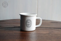 One-meter enamel micro-defect simple nest robe enamel coffee cup milk cup water cup creative enamel mouth cup