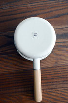 More flawed Korean single-Orchid mother thickened curled single-handle milk pot complementary food pot breakfast snack pot