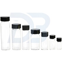 Transparent glass screw mouth bottle 12ml reagent bottle sample bottle seed bottle Essential Oil Bottle Strain Bottle Glass Vial