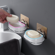 Toilet soap holder Suction cup soap box Wall-mounted soap holder hole-free soap box Bathroom drain soap box