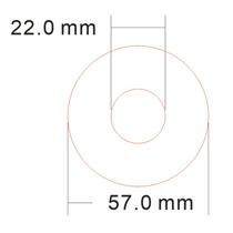 Phi 5 7 X Phi 2 2 circles hollowed-out ring Eva glue 3am bifacial etc adhesive free of perforated blind box fixed adhesive sticker