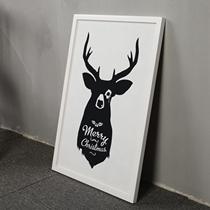 1K picture frame painting 90*120 solid wood 4k8k photo frame 27*39 sketch mounting 39*54 hanging wall full 70*100