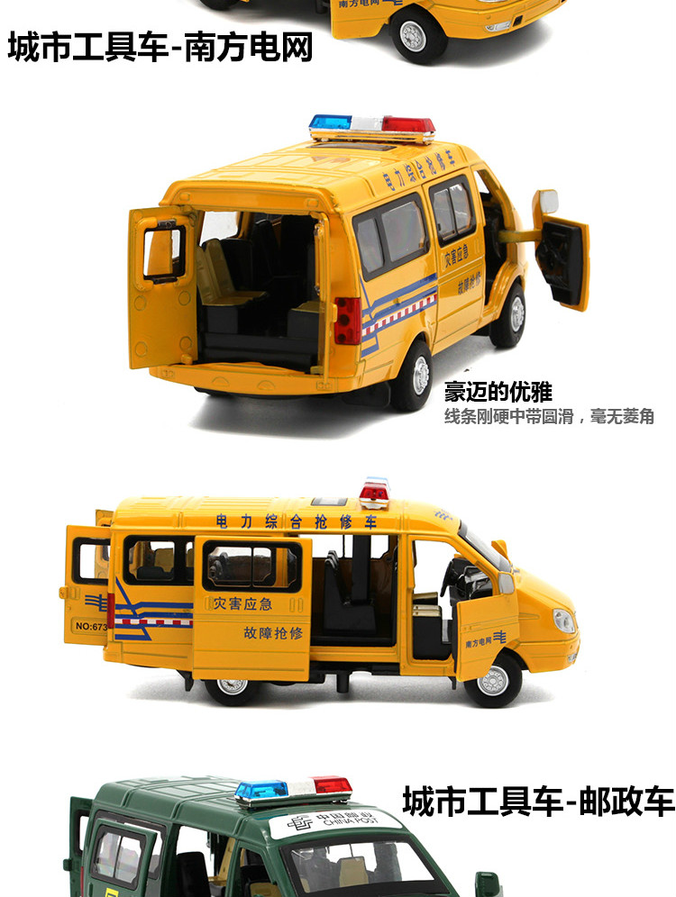 Trẻ em xe hợp kim bài mô hình đồ chơi xe cứu hỏa Trẻ em cảnh sát xe điện kỹ thuật kéo trở lại xe ánh sáng âm nhạc - Chế độ tĩnh mô hình xe rolls royce