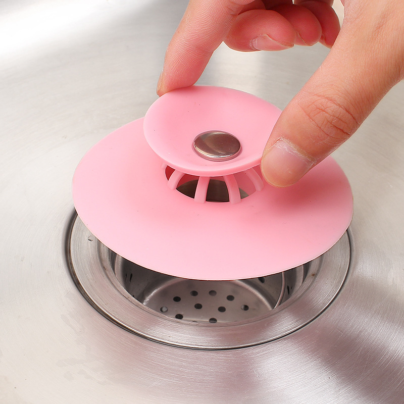 Kitchen sink plug cosmetic sink sewerage deodorant press-type floor leakage cover wash pot plug leakage