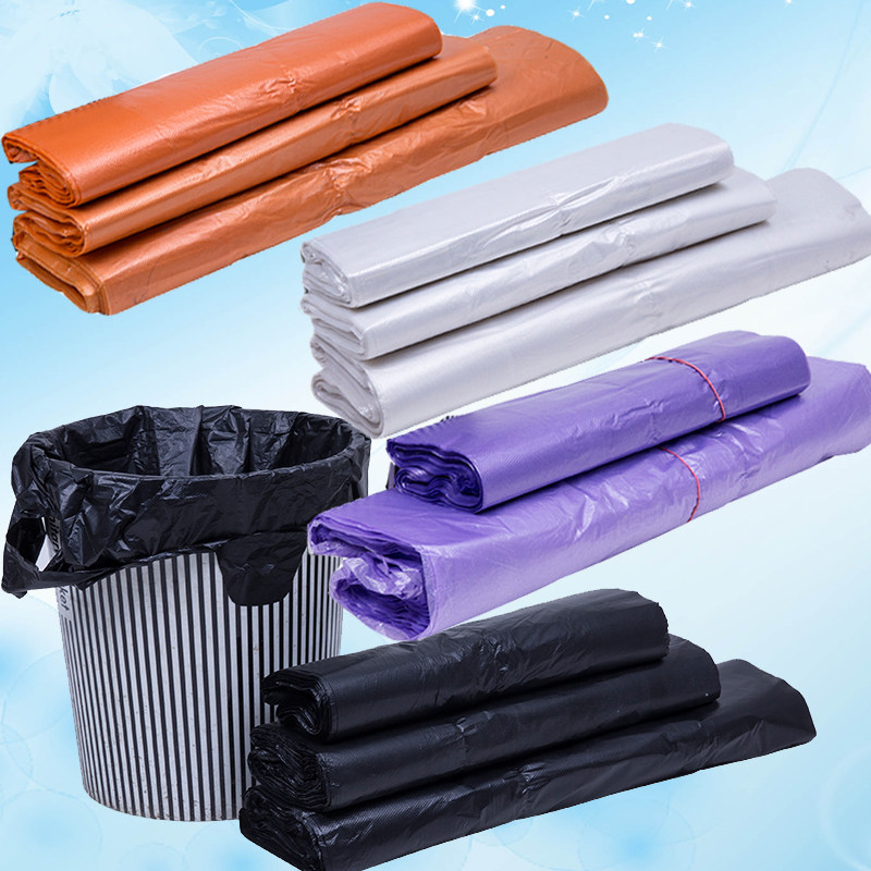 Garbage bag Household portable thickened large vest disposable plastic bag Kitchen dormitory student