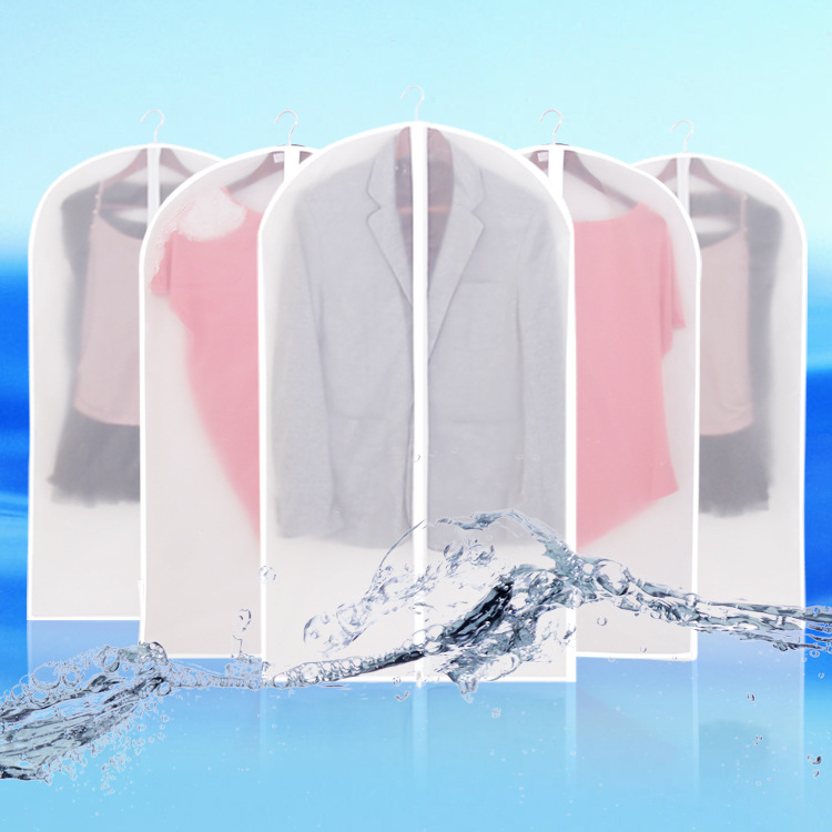 EVA washable finishing clothes dust cover household coat transparent waterproof suit set storage clothes hanging bag