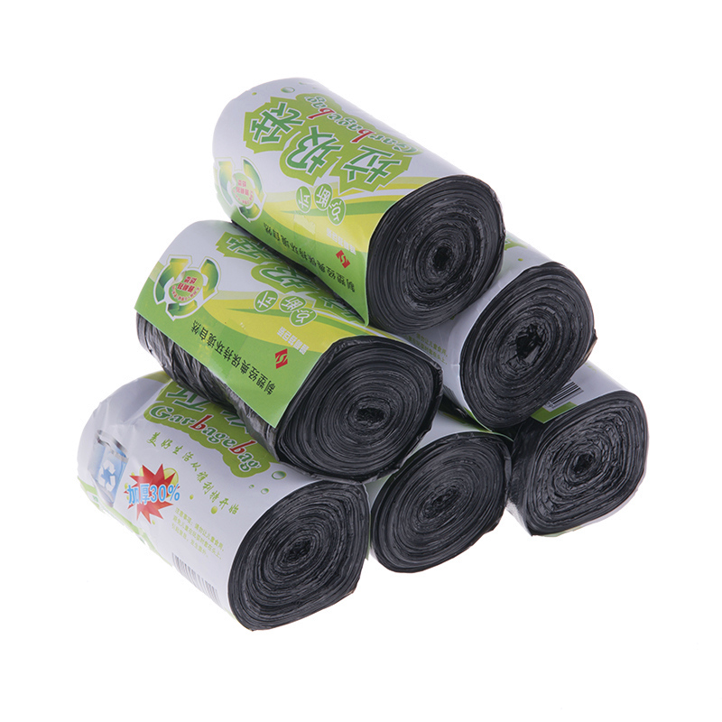 (Buy 10 volumes to send 1 volume) garbage bag thickened point cut colorful eco-friendly garbage bags Home 5 rolled-up