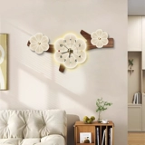 Украшение часов для гостиной живопись, живопись 2025 новый ТВ фон настенные часы живопись, живопись элитные настенные часы для столовой живопись, живопись