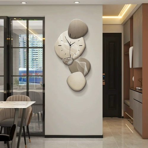 Декоративная роспись столовой Шилайрун, роспись часов, подвесная картина с подсветкой, роспись настенных часов в стиле ваби-саби, роспись настенных часов, роспись новых подвесных часов