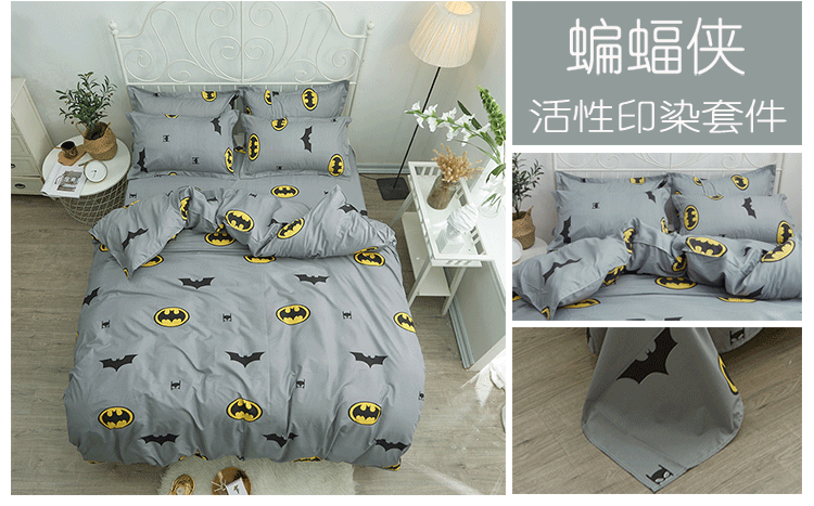 ins ròng công chúa đỏ giường phong cách Bốn 1.5m2 nam và nữ ba mảnh vải quilt ký túc xá 4 3 - Bộ đồ giường bốn mảnh bộ chăn ga gối everon