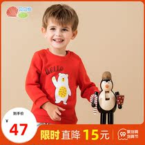 Beibeiyi childrens clothing boys leisure clothes spring and autumn childrens baby Foreign Joker coat round neck pullover clothes