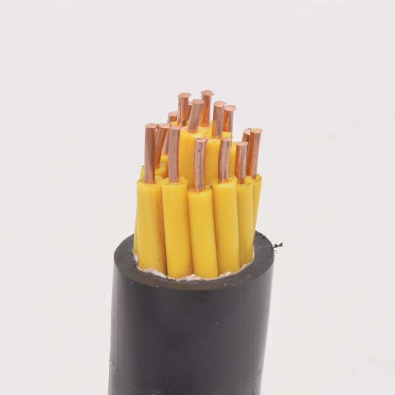 KVVP shielded control cable 1 5 square 2-core to 24-core hard core shielded oxygen-free copper national standard signal line