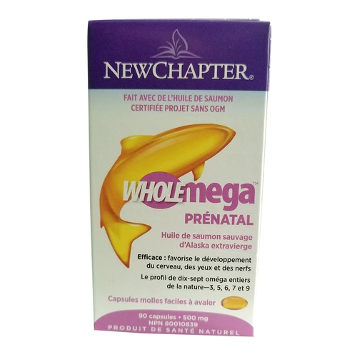 New Chapter Рыбий жир для беременных, DHA, детская капсула