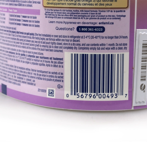 Канадская доставка MEAD JOHN 1 Секция 629G Некоторый гидролизованный белок с низким содержанием лактозы детского молока Секция порошка молока