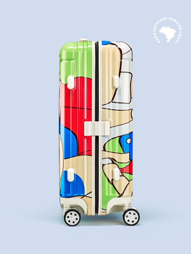 Модная тележка, универсальный дизайнерский чемодан, граффити