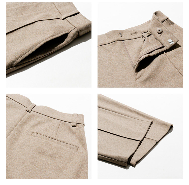 Uniqlo, замшевые трикотажные штаны           