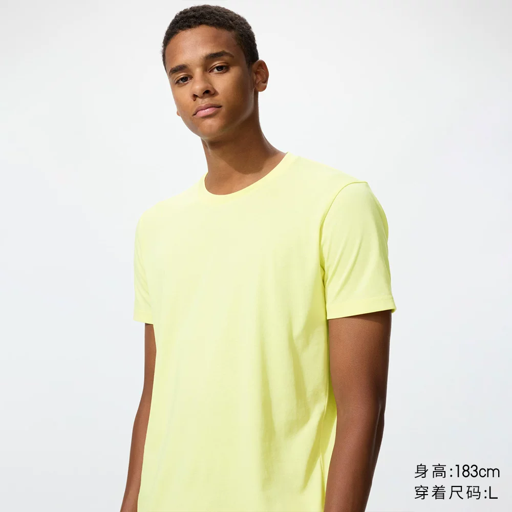 Футболка Uniqlo мужская и женская быстрая сушка круглый вырез/короткий рукав 26 весна-лето новый стиль 482300