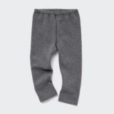 Uniqlo, детский бархатный комбинезон для раннего возраста, леггинсы, удерживающие тепло штаны, комплект, в обтяжку