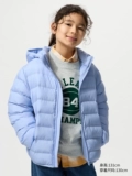 Детская одежда Uniqlo для мальчиков и девочек PUFFTECH, одежда из воздушного хлопка, куртка с капюшоном, которую можно стирать в машине, новый стиль 478123
