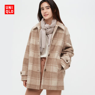 Uniqlo женский бархатный короткий пальто (новые осенние и зимние продукты) 450501 Uniqlo