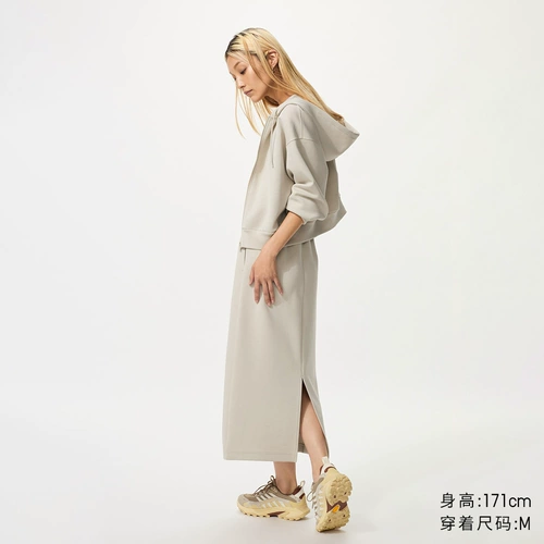 Uniqlo женская быстросохнущая повседневная узкая длинная юбка/юбка 485599