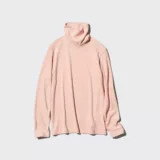 Женский флисовый пуловер с двумя лацканами Uniqlo HEATTECH, основа футболки с высоким воротником 459793 470142