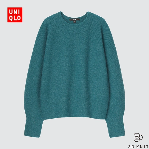 Uniqlo, шерстяной трикотажный фонарь, свитер, лонгслив, 3D