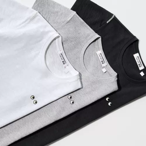 Модель сотрудничества Uniqlo/T2Classic Женская бамбуковая футболка для пряжи/коротки