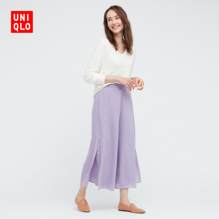 优衣库 女装 雪纺侧开叉裙裤(半身裙) 438099 UNIQLO-tmall.com天猫 优衣库 女装 雪纺侧开叉裙裤(半身裙) 438099 UNIQLO-tmall.com天猫