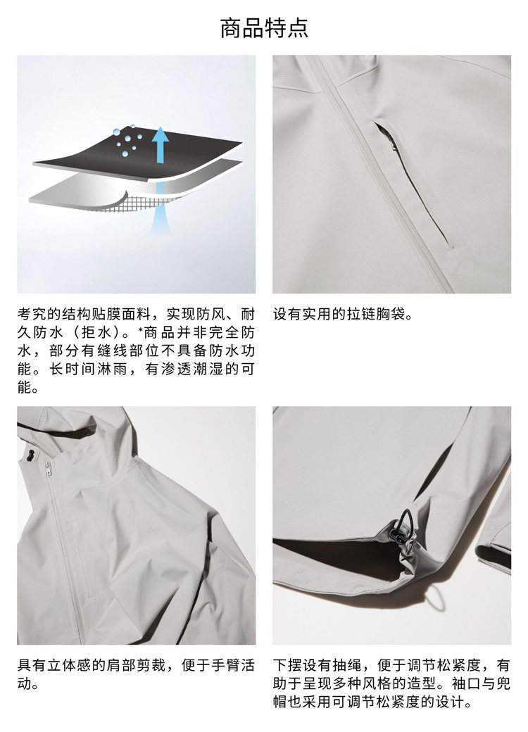 Uniqlo мужской женщины BLOCKTECH закрытый пальто куртка 482211 Uniqlo 