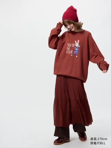Толстовка ZOOTOPIA/с длинным рукавом Uniqlo, мужская и женская толстовка UT Zootopia 485029