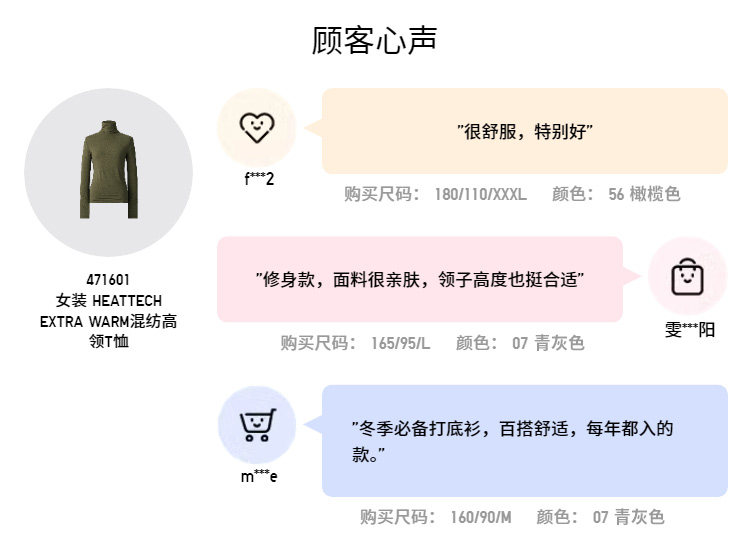 Uniqlo сотрудничество стиль / женщины HEATTECH смешивание высокий воротник Футболка/ длинный рукав теплую одежду 471601 