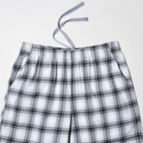 Uniqlo Женские фланелевые эластичные брюки/все хлопковые тонкие клетчатые повседневные клетки 𫔮 штаны 471550 470665