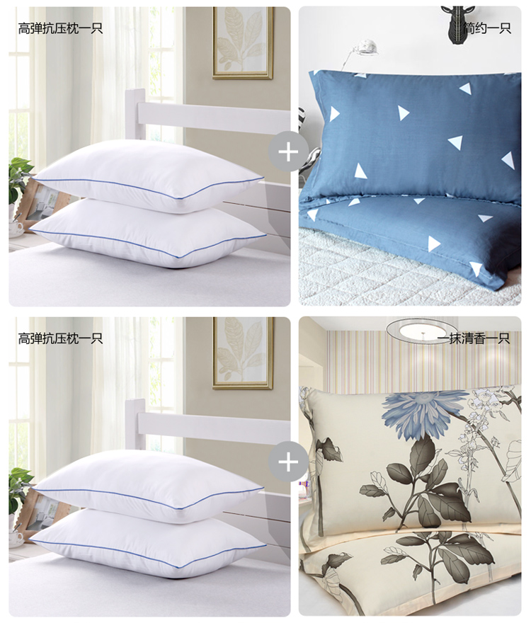 Học sinh gối đơn gối cổ gối ngủ tập thể gối cộng với gối đặt một cặp 2 đầu người lớn nam và nữ gối trúc điều hòa