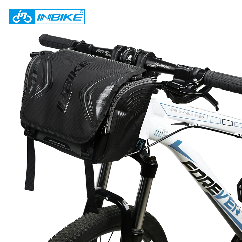 INBIKE bicycle bag Front beam handlebar front car head bag plus waterproof mountain bike bicycle riding equipment