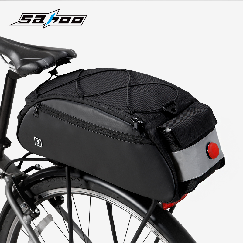 Climbing Bike Bag Large Capacity Riding Tail Bag Rear Shelving Bag pack Bag Cycling Equipment Accessories Sports Bag with lamp