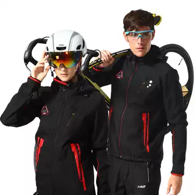 2020 new fleece riding suit set Autumn Winter men and women long sleeve warm mountaineering bike suit riding equipment