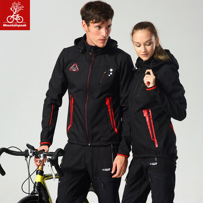 2021 new fleece cycling clothing suit autumn and winter men and women long-sleeved warm mountain bike cycling clothing riding equipment