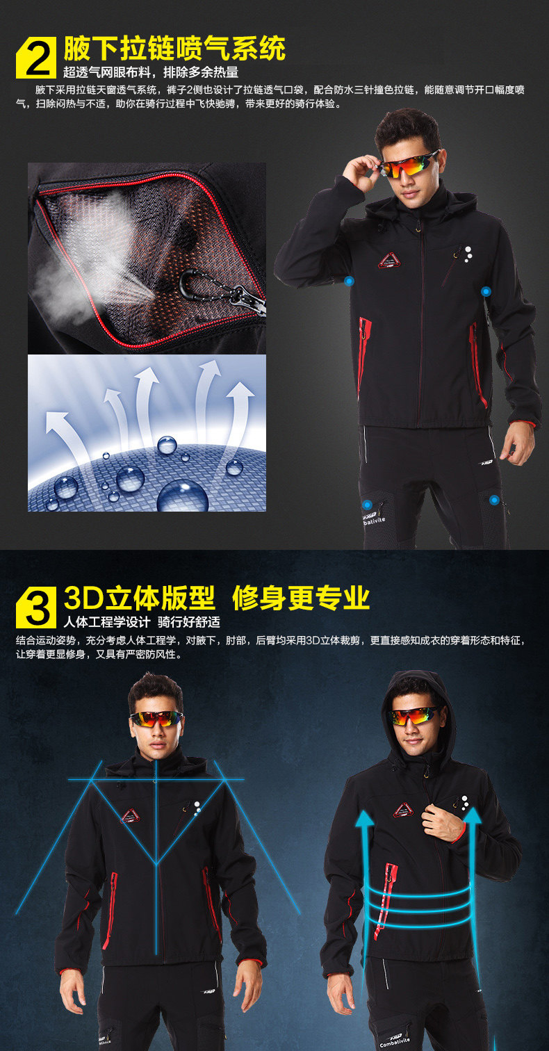 Tenue de cyclisme homme MOUNTAINPEAK - Ref 2230115 Image 9