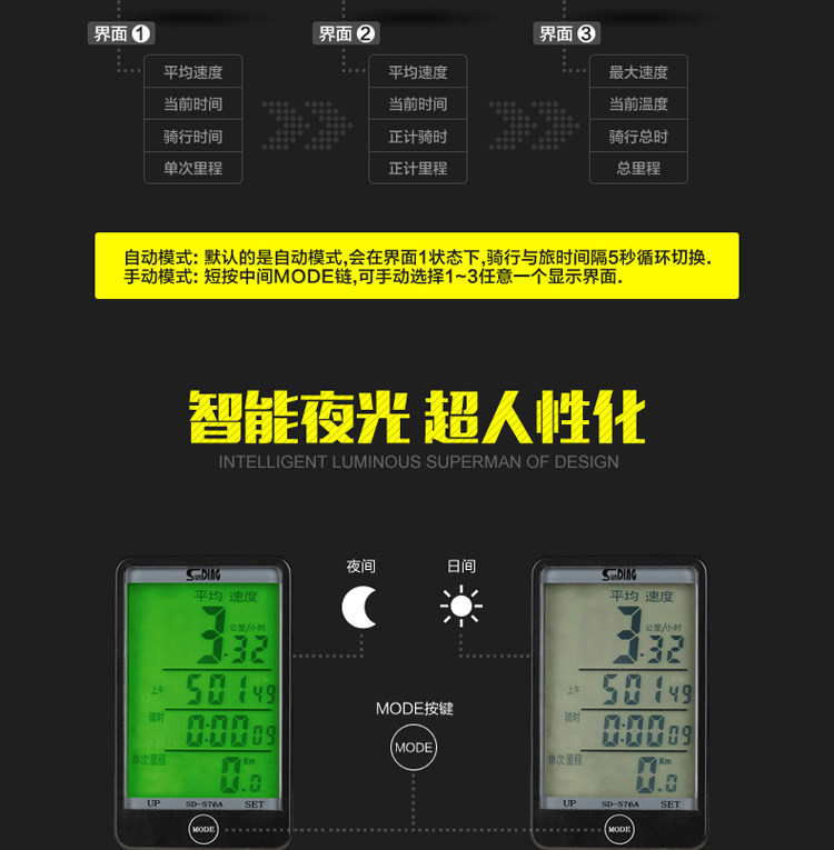 Compteur de vélo SUNDING - Ref 2422373 Image 11