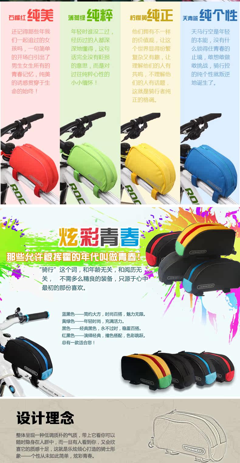 Sacoche pour vélo mixte ROSWHEEL - Ref 2217150 Image 8