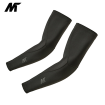 Meislan new ice cool sleeves sunscreen outdoor sports men and women riding ice silk cuff arms black sleeve